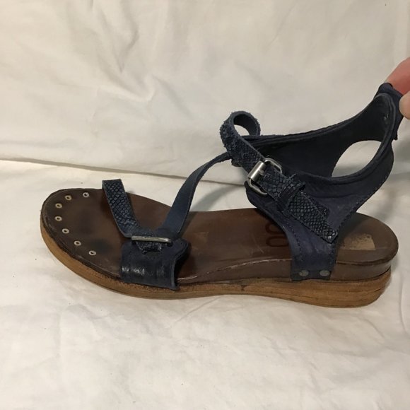 A.S. 90 Navy Blue Strappy Sandal - Picture 8 of 16